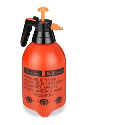 Relaxdays Drucksprüher 3 Liter orange Orange,Schwarz