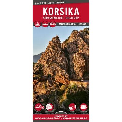 MoTourMaps Korsika Auto- und Motorradkarte 1:150.000, Sonstige von , MoTourMedia, 978-3-939997-66-5