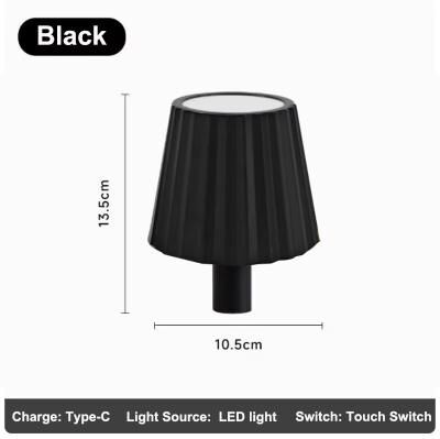 Evergreen Home Goods Wireless Table Lamp For Wine Bottles, LED Bottle Light With Touch Control, Ideal For Outdoor, Restaurants, Bars c Style black rgb Mode