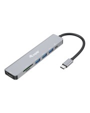 Equip Dock USB-C->HDMI 3x USB3.0 100W PD SD/TF schwarz (133494)