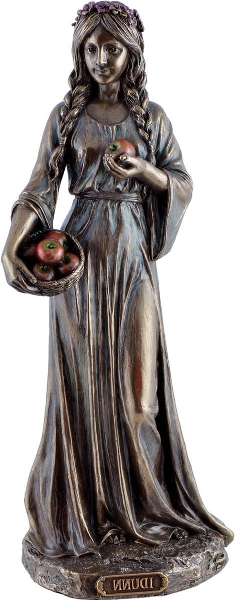 Idun Godin Beeld - Noorse Mythologie Jeugd Godin - Brons