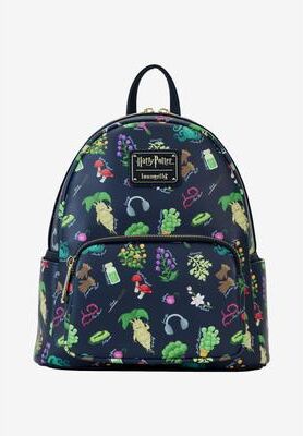 Women's Loungefly X Harry Potter Herbology Mini Backpack Handbag by Loungefly in Blue