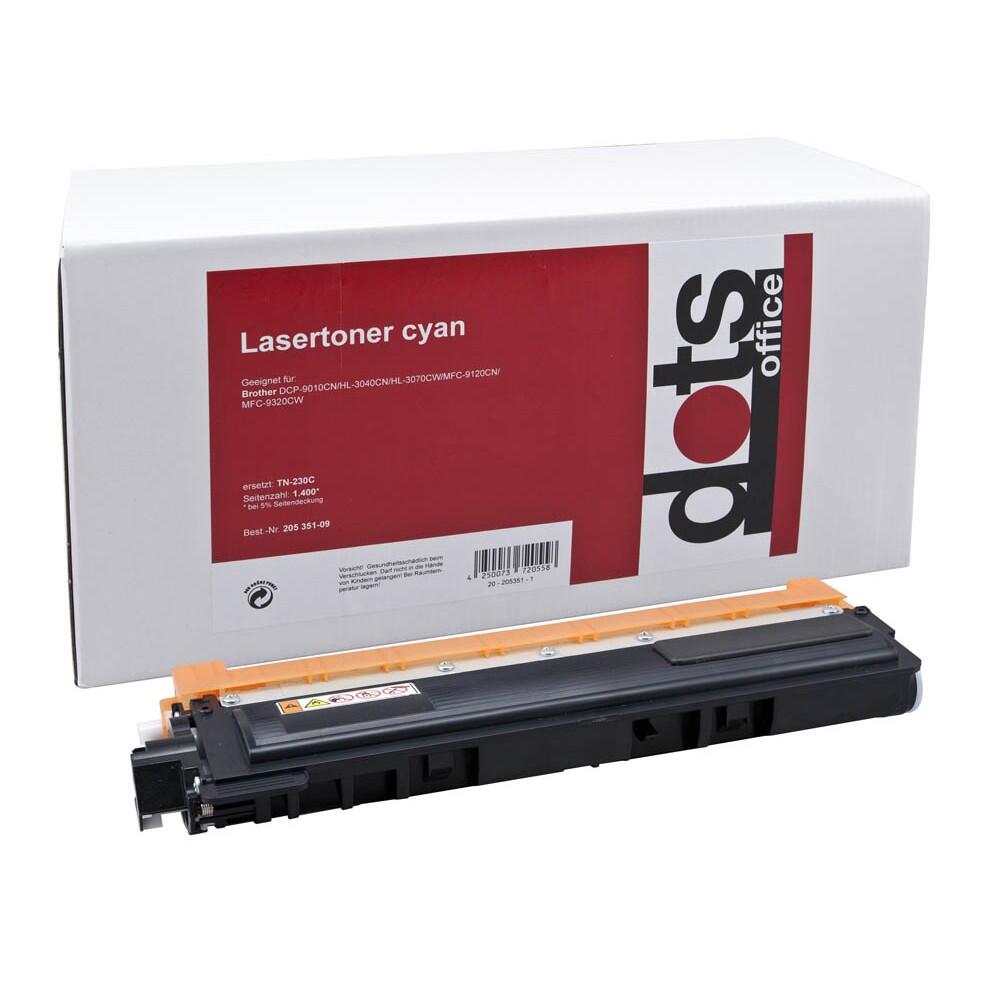 dots Toner kompatibel zu brother TN-230C cyan 1242,0003-DOTS