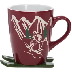 Ritzenhoff & Breker, Tasse, Aspen Kaffeebecher auf Ski (340 ml, 24x)