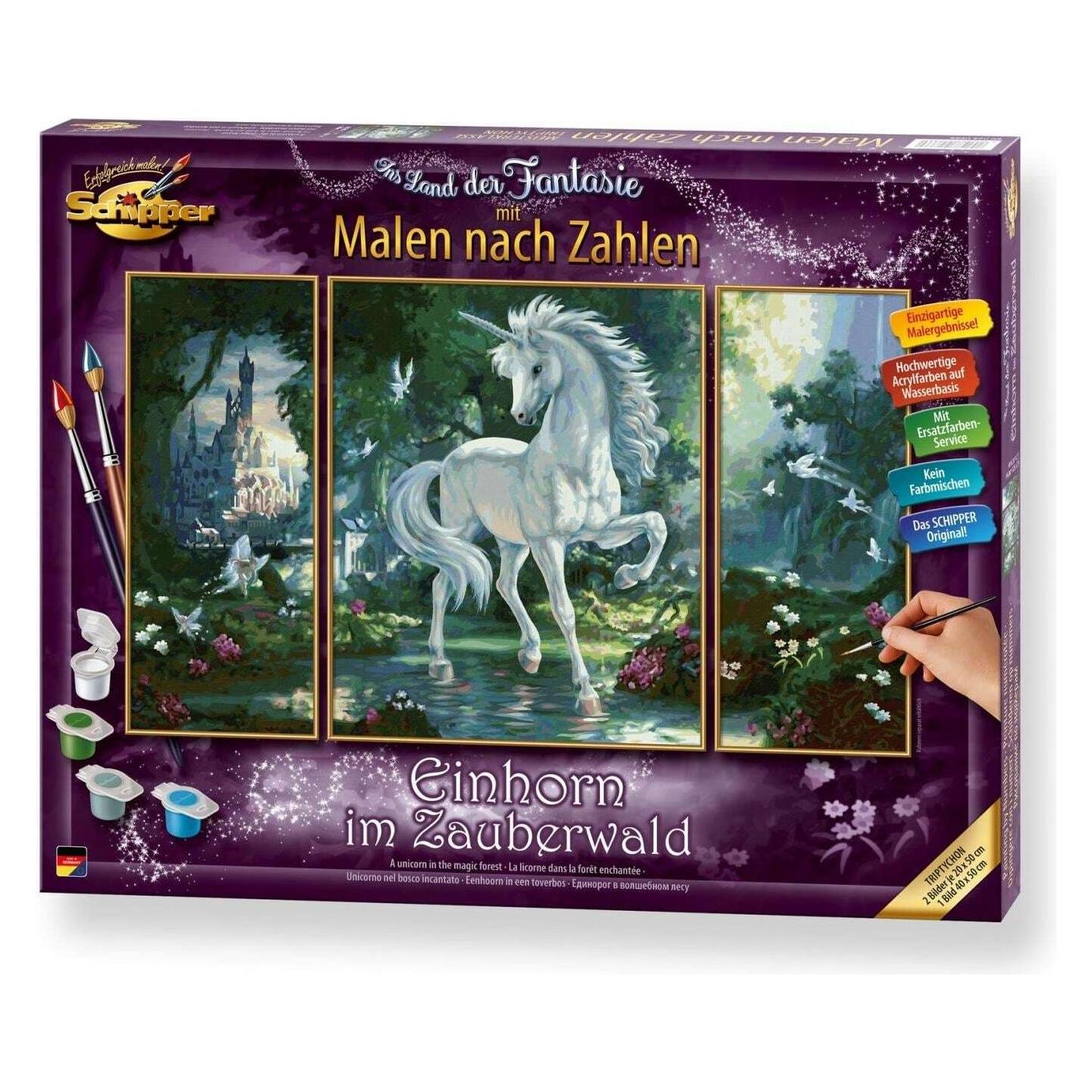 Schipper Malen nach Zahlen Einhorn im Zauberwald (609260866)