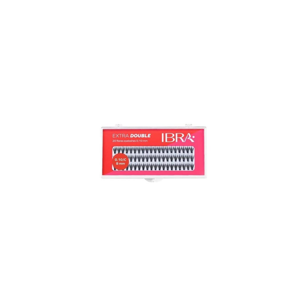 Ibra Tufts Of False Eyelashes Extra Double C 0.10-8Mm (Künstliche Wimpern) (5907518390720)