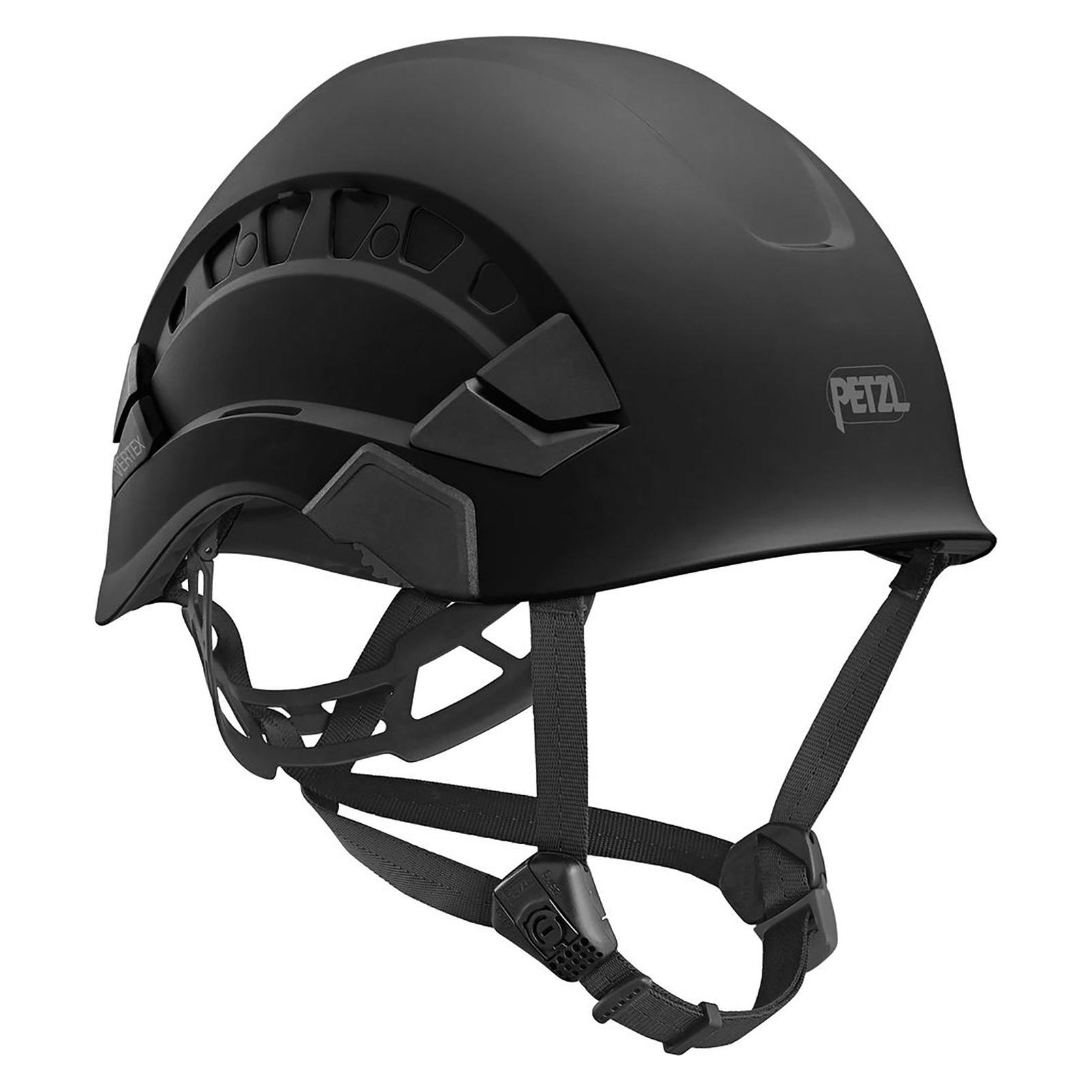 Petzl Schutzhelm für Höhen und Boden - schwarz - belüftet (53 - 63 cm) (A010CA03)