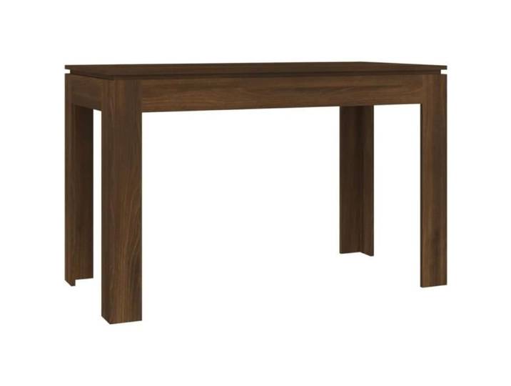 Table À Dîner Table De Salle À Manger Meuble De Restaurant Table De Cuisine Bistrot Comptoir Chêne Marron 120X60X76 Cm Bois D[Z228]