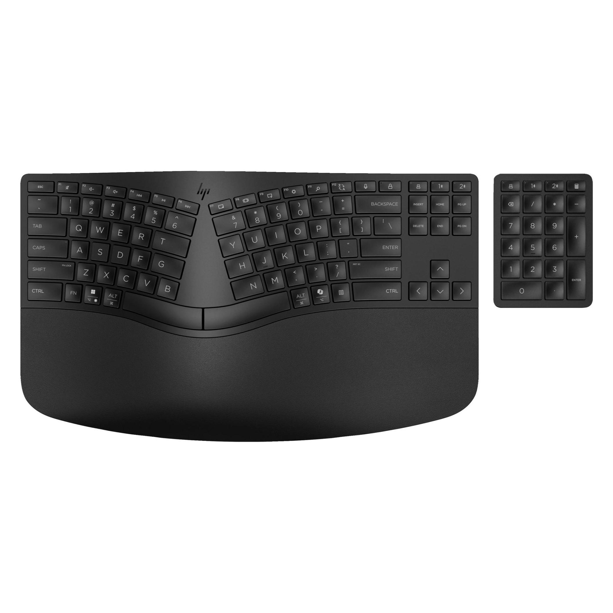 HP 965 BLK Ergonomic Wireless Keyboard (DE, Kabellos) (7E756AA#ABD)