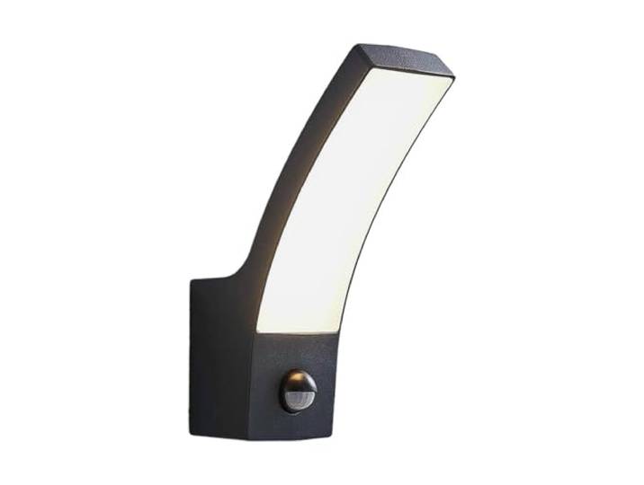 Lindby LED Applique extérieure Ilvita (Moderne) en Noir Aluminium (1 lampe\,à)\, pour mur extérieur/façade de maison terrasse und balcon