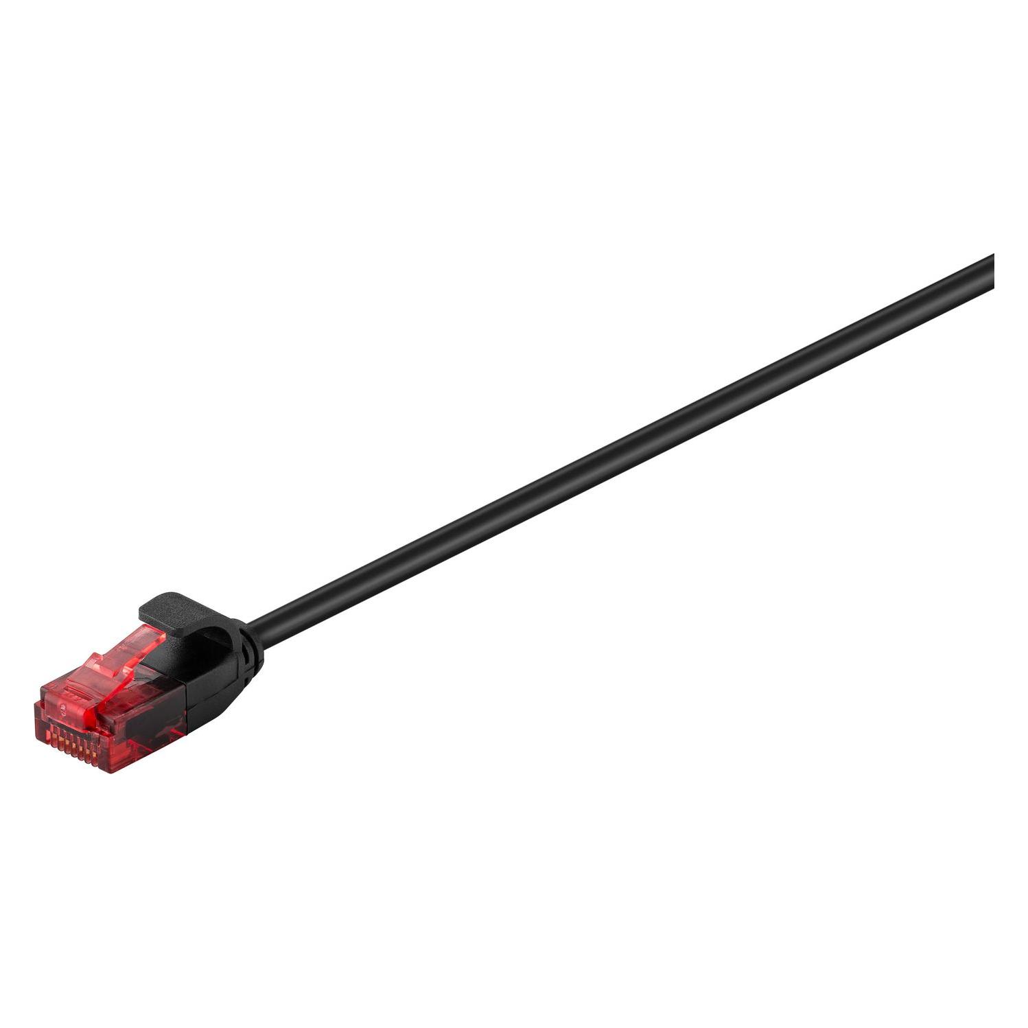 MicroConnect V-UTP6005S-SLIM Netzwerkkabel 0,5 m Cat6 U/UTP (UTP) Schwarz (U/UTP, CAT6, 0.50 m) (V-UTP6005S-SLIM)