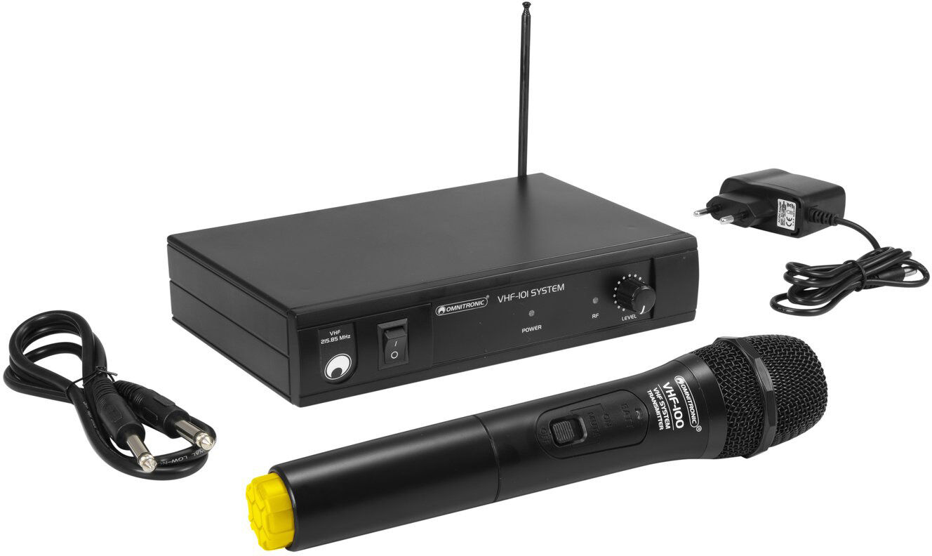 OMNITRONIC VHF-101 Système de micro sans fil 214.35MHz - Systèmes d’émetteurs portatifs