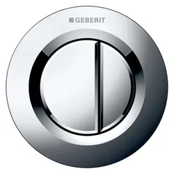 Geberit, Betätigungsplatte, Fernbetätigung Typ 01 pneumatisch 2-Mengen-Spülung Betätigung bündig chrom glanz 116.042.21.