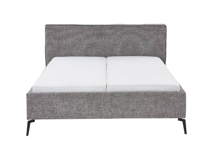 Gepolstertes Bett Lina Stoff Mouse Grey 160 x 200 cm - Material: Polyester - Bett
