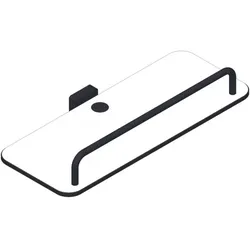Giese Dusch Konsole 21019-14 schwarz matt Schichtstoff (HPL) weiss