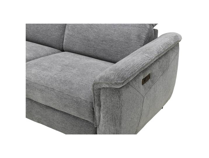 Xora Ecksofa, Grau, Metall, 4-Sitzer, L-Form, Ottomane links, 266x220 cm, USB-Anschluss, USB-C-Anschluss, Wohnzimmer, Sofas & Couches, Wohnlandschaften, Ecksofas