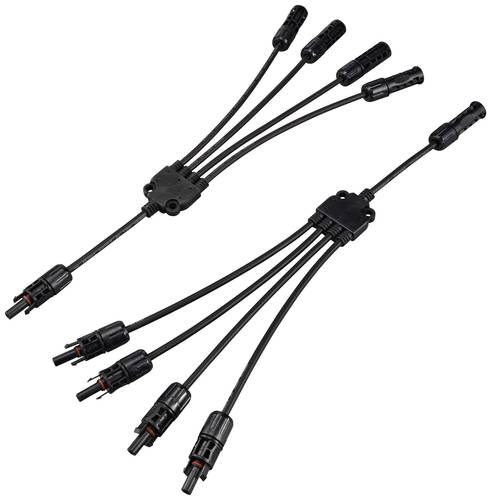 Sygonix SY-6407994 Solaranlagen Anschluss Adapterkabel Schwarz 46.5cm