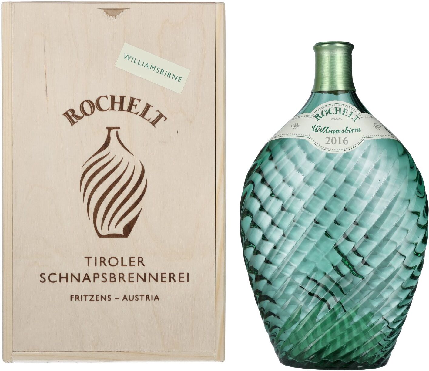 Rochelt Williamsbirne 2016 50% Vol. 0,7l in Holzkiste