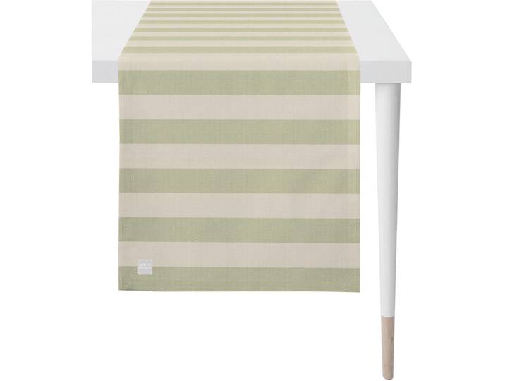 Tischläufer APELT 3967 Outdoor, Sommerdeko, Sommer , beige (natur, sand), B:46cm L:140cm, Polyester, Tischdecken, Tischläufer, Jacquardgewebe
