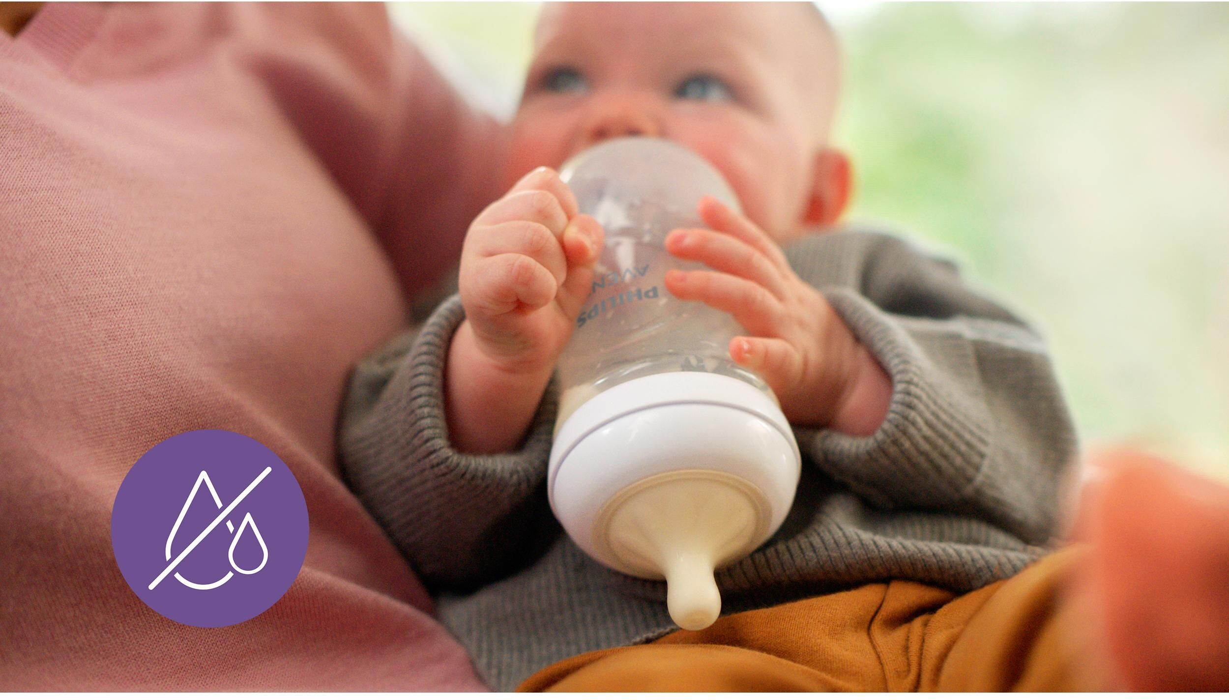 Babyflasche PHILIPS AVENT "Natural Response 2er Set 260 ml", Baby, Gr. 260ml, weiss (transparent, weiß), Glas, Silikon, Trinkflaschen Babyflasche transparent, weiß 260ml