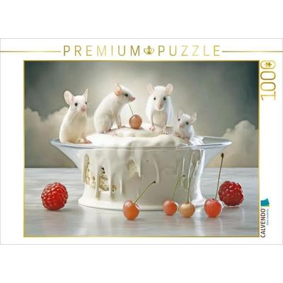CALVENDO Puzzle Dessert-Tisch | 1000 Teile Lege-Größe 64x48cm Foto-Puzzle für glückliche Stunden