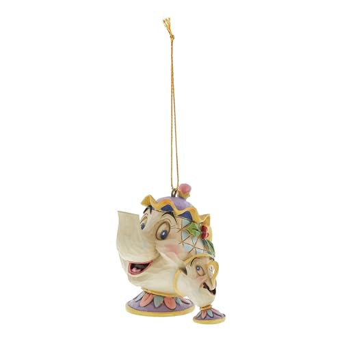 Disney Traditions Kersthanger Mrs. Potts & Chip Ornament 6 cm