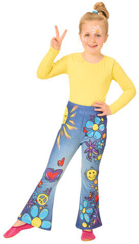 Kinder-Schlag-Leggings "70er-Jeans"