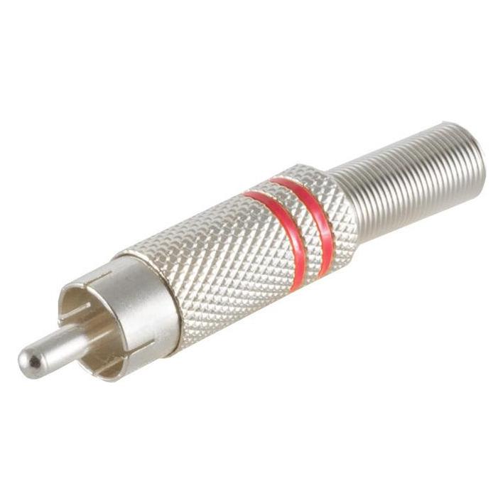 Shiverpeaks -BASIC-S--Cinchstecker Metall 6mm, rot (BS52000-R)