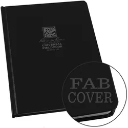 Rite in the Rain, Heft + Block, Gebundenes Buch Fabrikoid-Cover 17,15x22,2cm universal schwarz (Harter Einband)