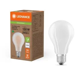 Ledvance E27 Besonders effiziente LED Lampe Classic mattiert 11,6W wie 150W 4000K neutralweißes Licht