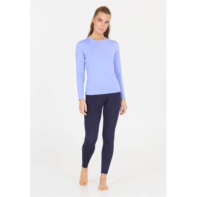 Trainingstights ATHLECIA "Elli", Damen, Gr. 34, EURO-Größen, blau, 80% Polyester, 20% Elasthan, unifarben, Hosen, mit flachen Nähten und Quick Dry-Technologie
