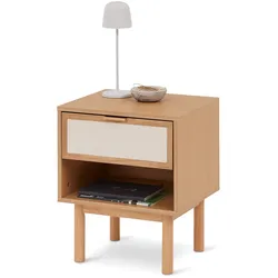 Tchibo - Nachttisch mit Schublade - 45x40x54cm - beige -