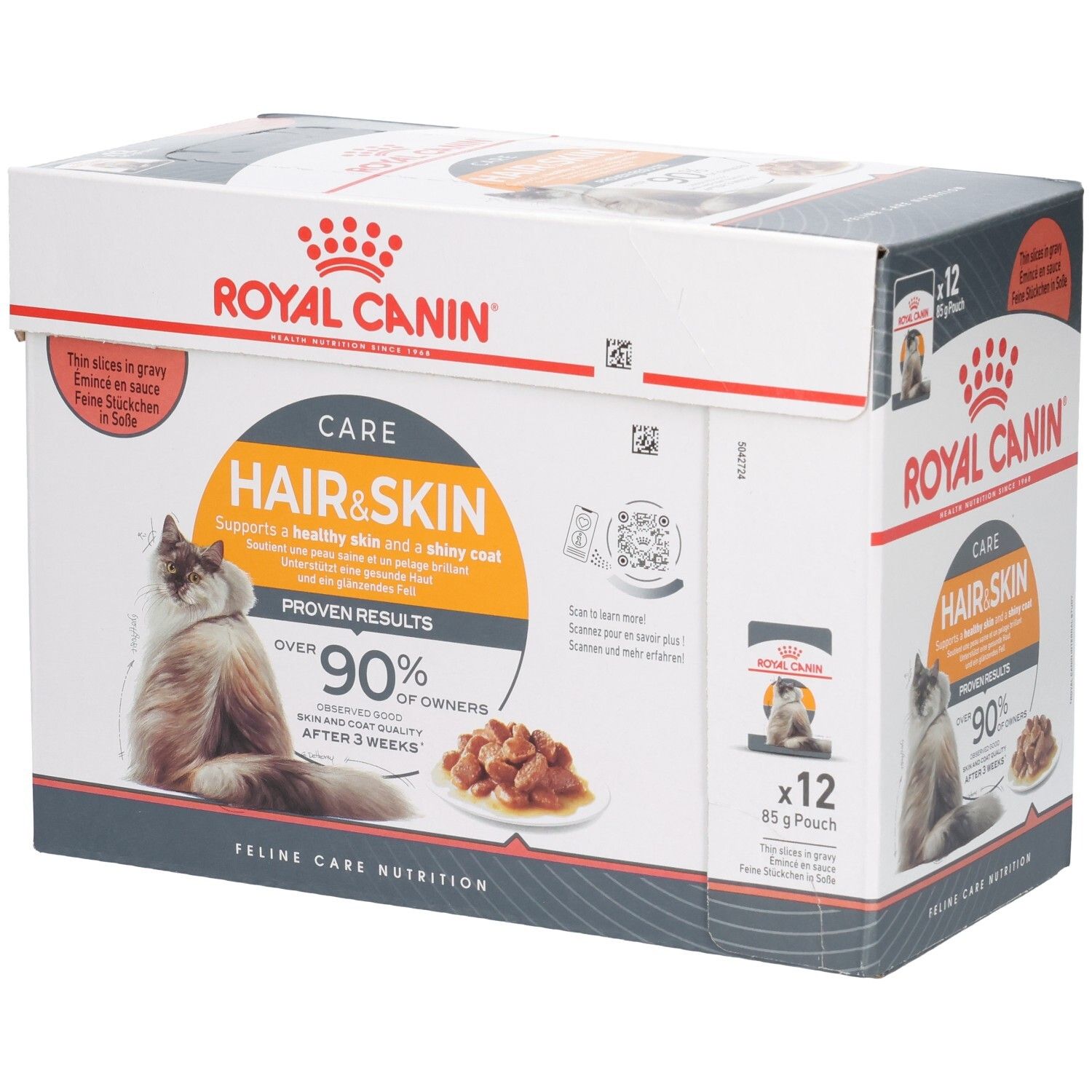 Royal Canin FCN Hair & Skin IN Gravy 85g x 12 12x85 g Futter