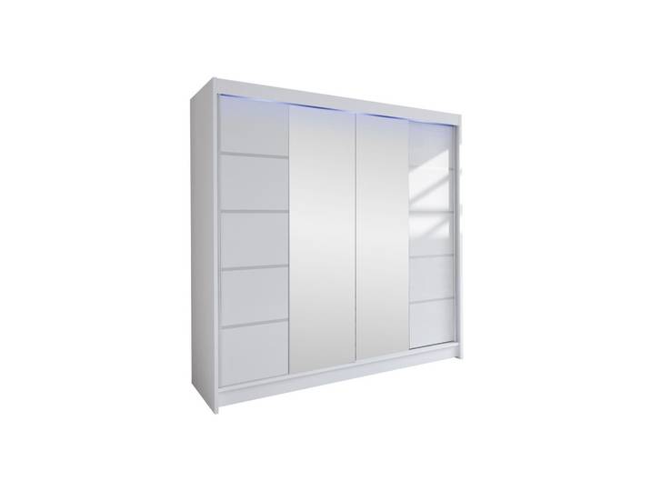 SCHWEBETÜRENSCHRANK Talin V, mit RGB LED Beleuchtung