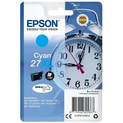 Epson, Druckerpatrone, 27XL - 17.7 ml - XL - Cyan - Original - Blister mit RF-Alarm (C)