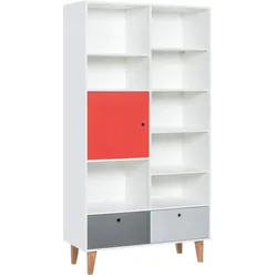 BÜCHERREGAL Rot