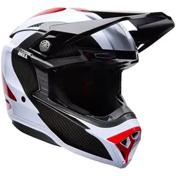 Bell Moto-10 Spherical Fluid, Motocrosshelm - Schwarz/Weiß/Rot - L