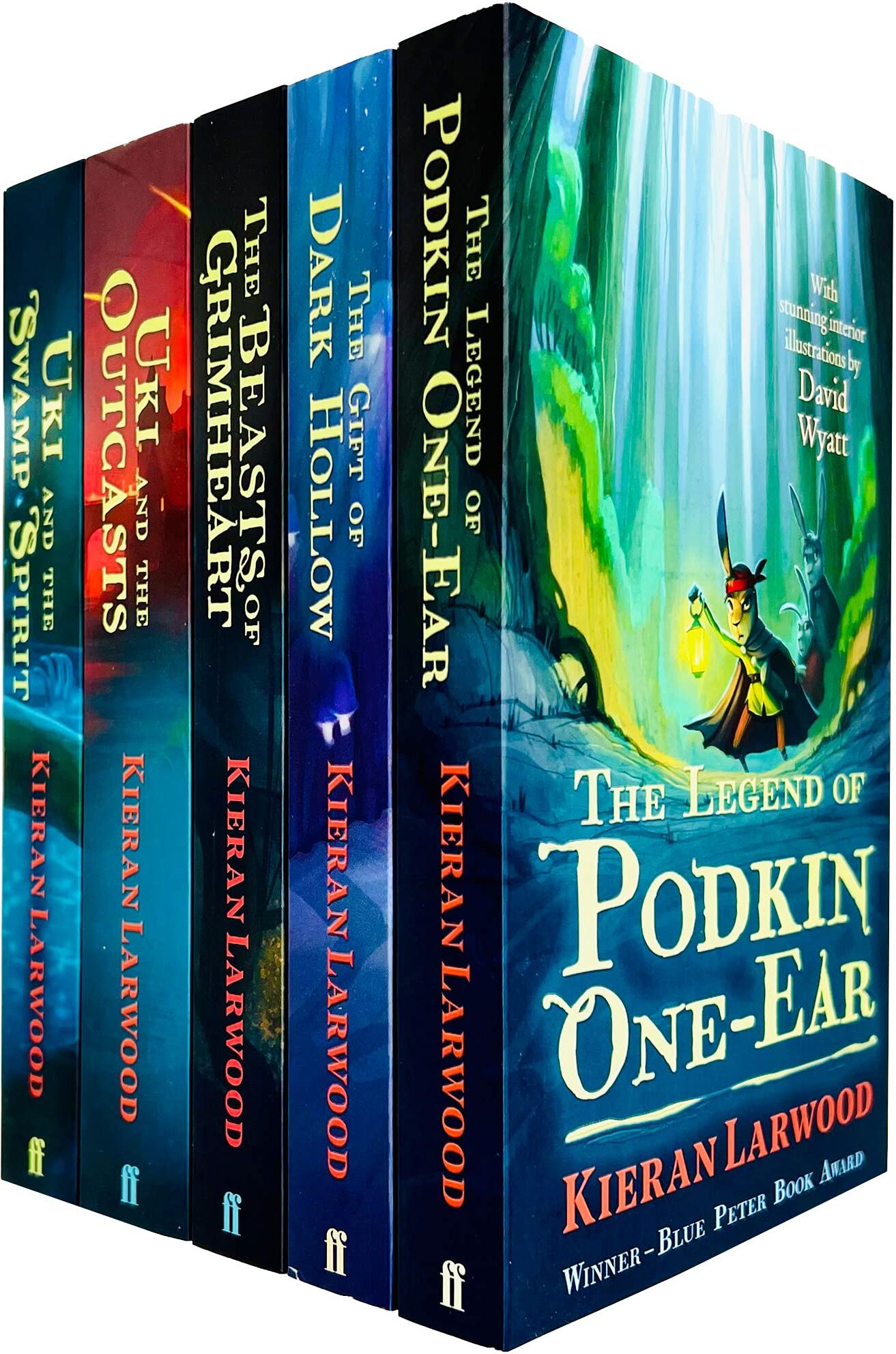 Faber The Five Realms Series by Kieran Larwood - 5 Book Paperback Collection Set - Ages 9-12 - Blue Peter Award-Winning Fantasy Adventure