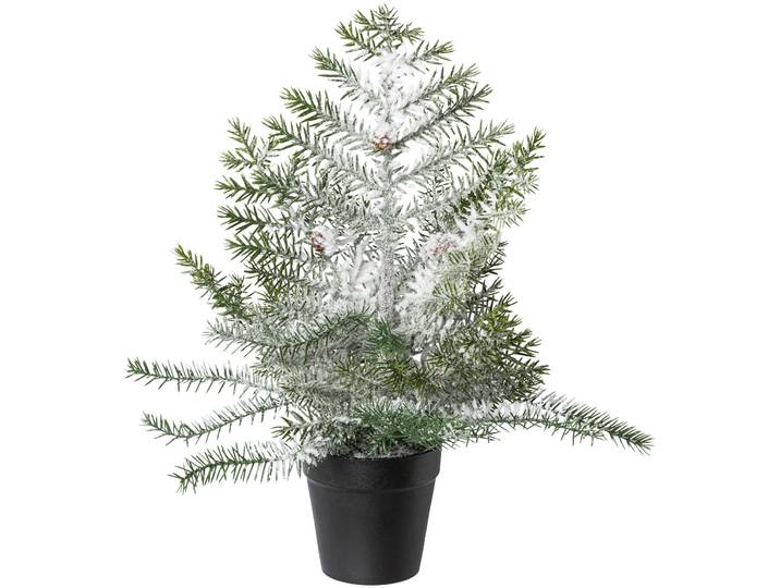 Künstlicher Weihnachtsbaum CREATIV DECO Weihnachtsdeko, künstlicher Christbaum, Tannenbaum , grün, H:40cm, Kunststoff, Weihnachtsbäume, Künstlicher Weihnachtsbaum, Im Topf; Beschneite Optik