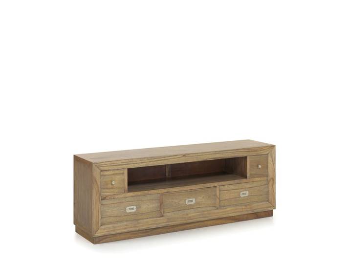 Meuble TV en bois marron L 160 cm