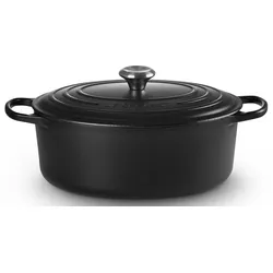 Le Creuset Ovaler Bräter Signature 31cm - schwarz