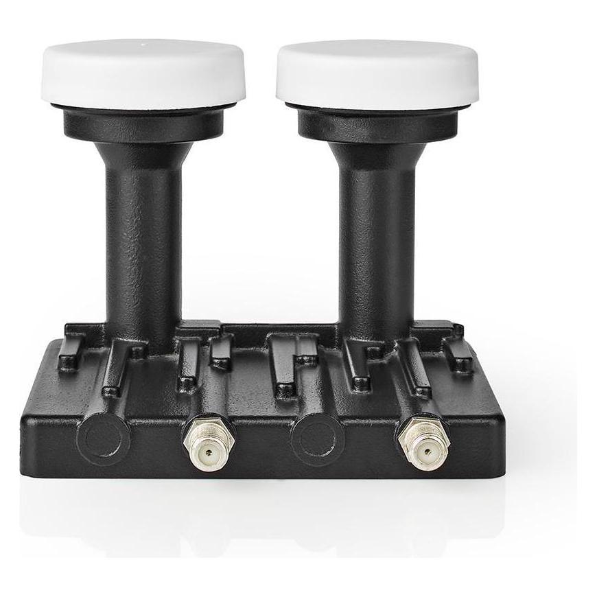 Nedis LNB Twin Monoblock 6,0 ° Ausgangsanschluss: 2X F-Stecker Rauschmass Bereich: 0.85 dB Konversio (Twin LNB) (SLNBTM60BK)
