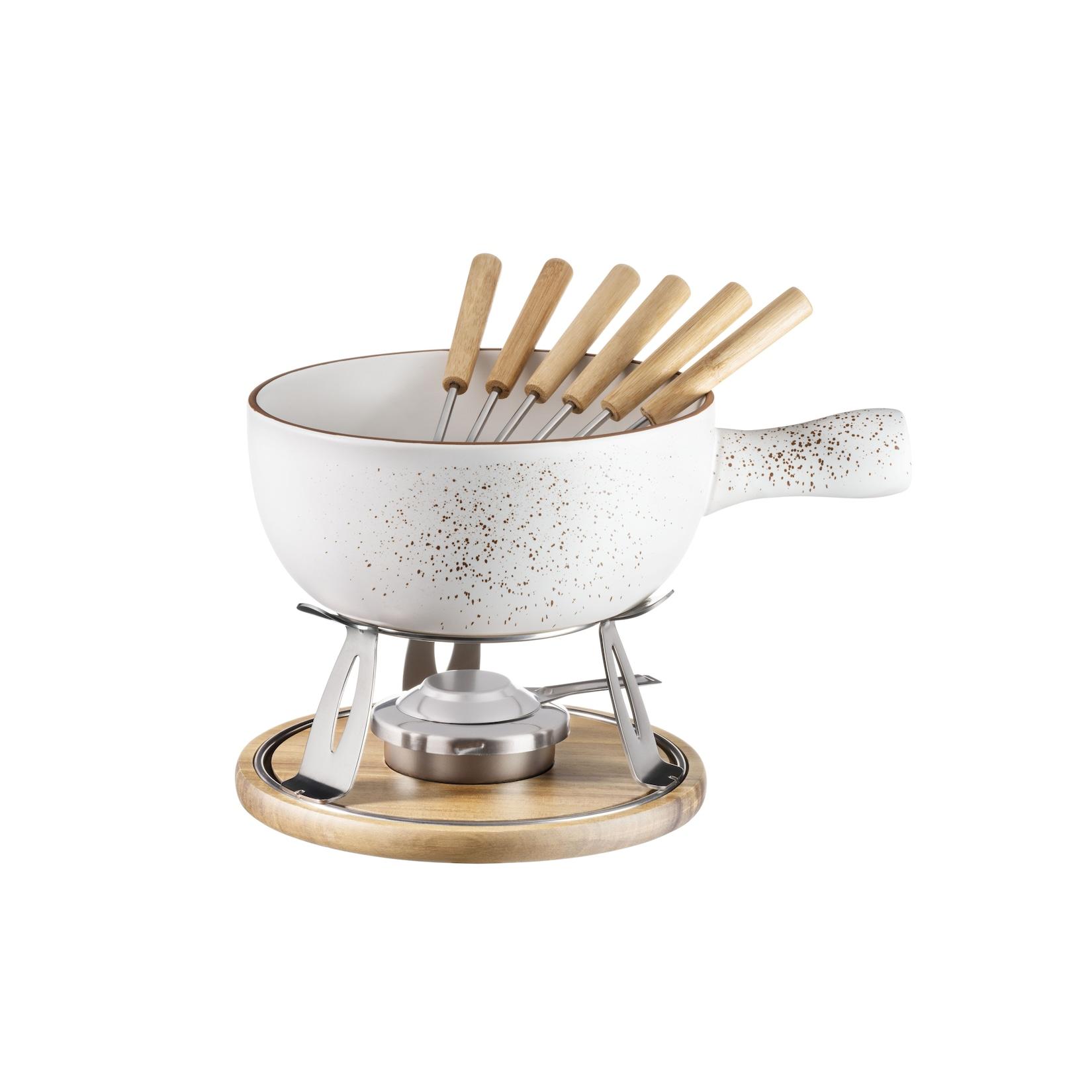 Mäser Käsefondue Set, Steinzeug Pintar Creme