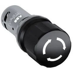 ABB CE3T-10B-01 Maschinen-Stop-Taster, 30mm, schwarz, 1 Öffner