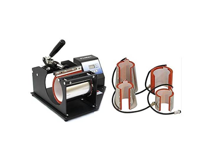 PixMax 5 in1 Tassenpresse Hitzepresse Transferpresse Presse Tassen bedrucken Gratis Sublimationspapier und Klebeband