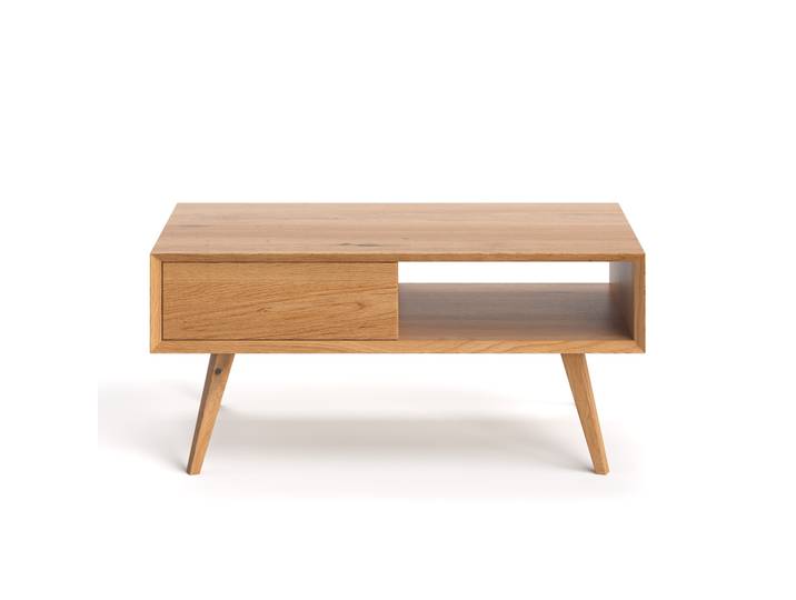 Table basse Quatro en bois massif 120x60 cm Bois de chêne massif