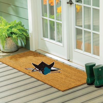 Evergreen San Jose Sharks Full Color Indoor/Outdoor Coir Mat