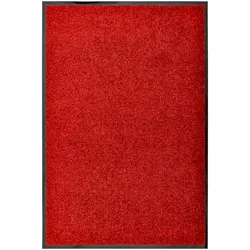 vidaXL Fußmatte Waschbar Rot 60x90 cm