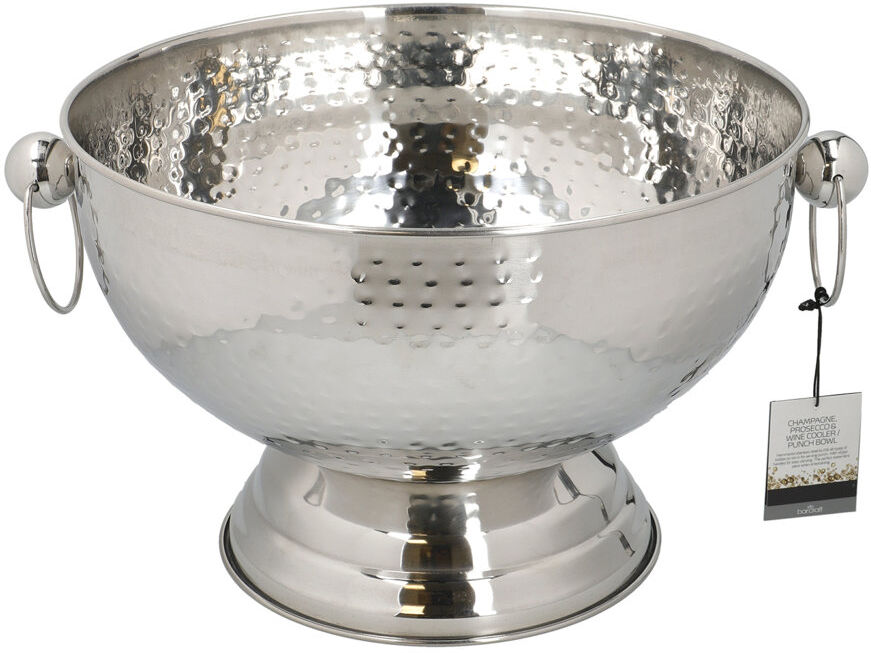 BarCraft Champagne Bucket Silver 25cm H X 37cm W X 37cm D