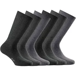 ROHNER Rohner Basic Unisex Sport Socken, 6er Pack - Basic Sport, einfarbig, Größe 35-38 in Grau Grau